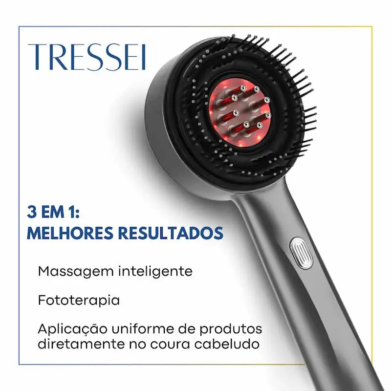 Escova Massageadora Capilar + Kit Crescimento Capilar Completo