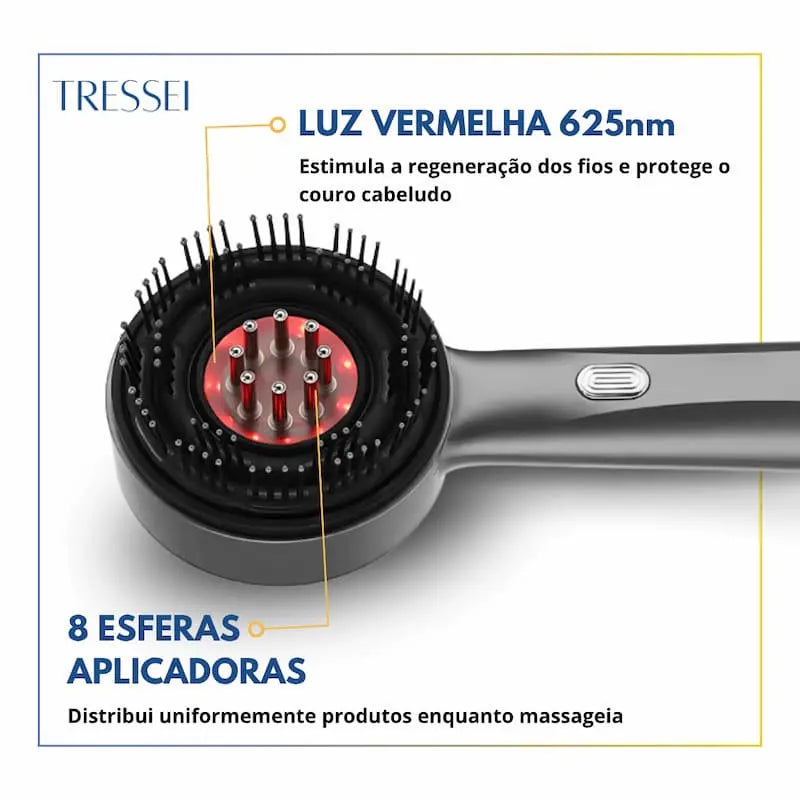 Escova Massageadora Capilar + Kit Crescimento Capilar Completo