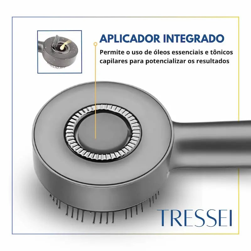 Escova Massageadora Capilar + Kit Crescimento Capilar Completo